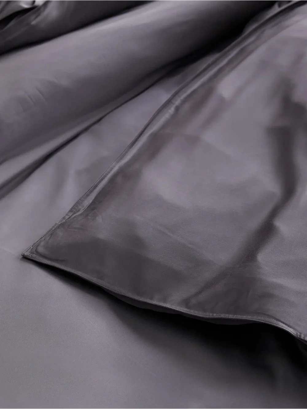 NWOT Quince Organic Bamboo 1 Piece Duvet Cover, Full/Queen (Charcoal)